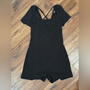 Wild Fable Black Short Sleeve Romper